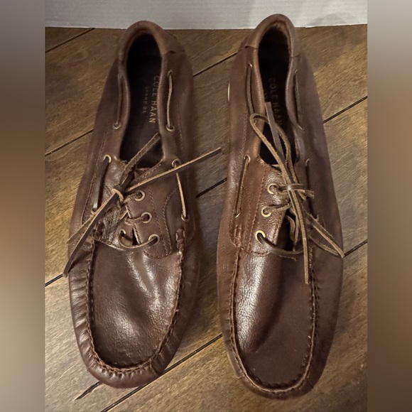 Cole Haan Other - Men's Cole Haan Brown Leather Boat Shoes